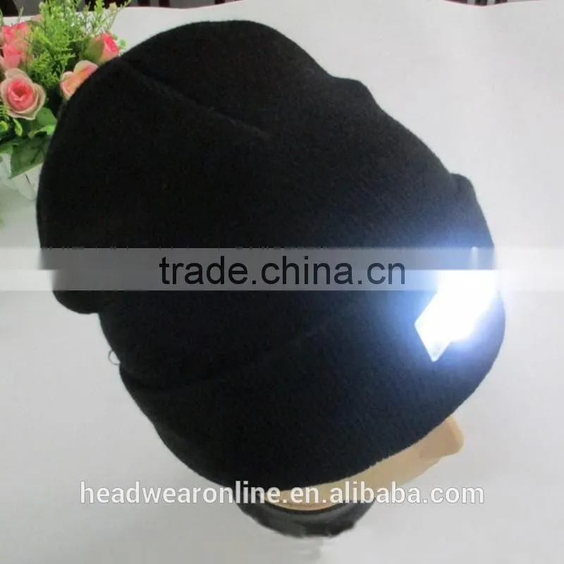 Cap Factory Acrylic Material Led Light Ski Beanie Hats