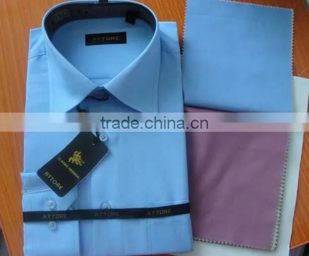 Wholesale cheap T/C shirts solid dress shirts office shirts for man