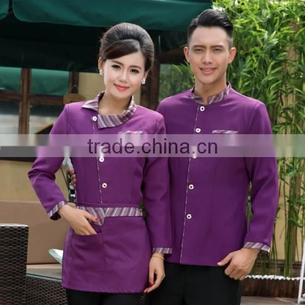 High Quality Poly Cotton Chef Cook Wear durable chef uniform jacket shirt