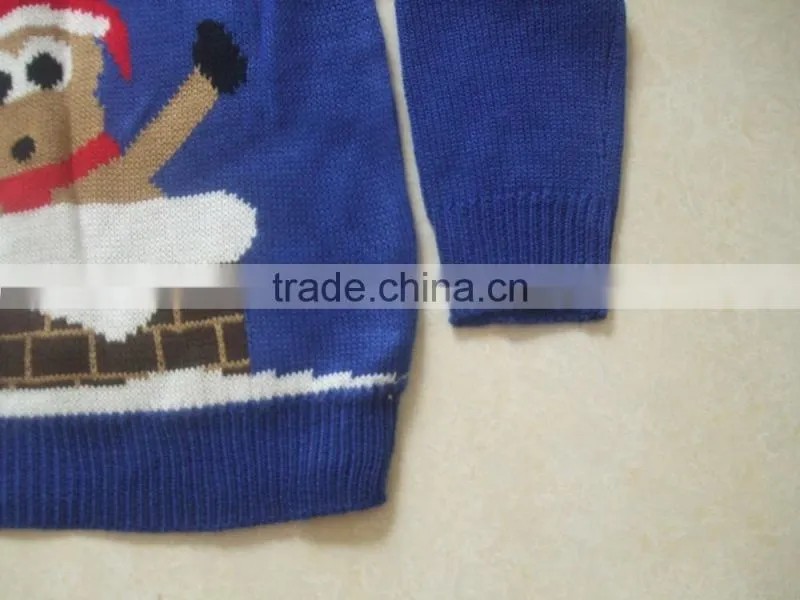 High Quality Unisex knitted Christmas sweaters Christmas Jumpers Ugly sweaters pull over jumper(BKN5335)