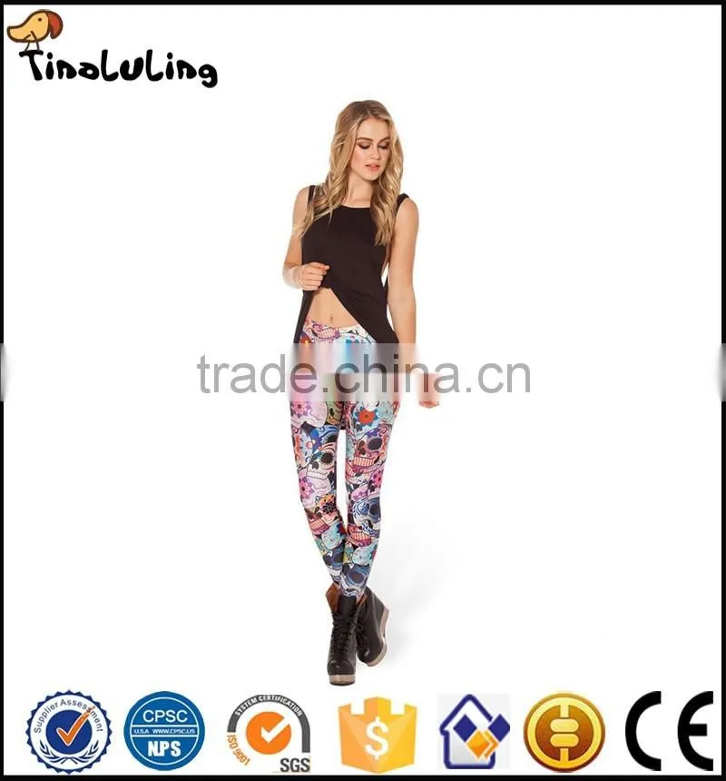 Factory Direct Special Cartoon Pattern Pants push up leggings Tight Slim Casual Ladies Hot Sexy pants