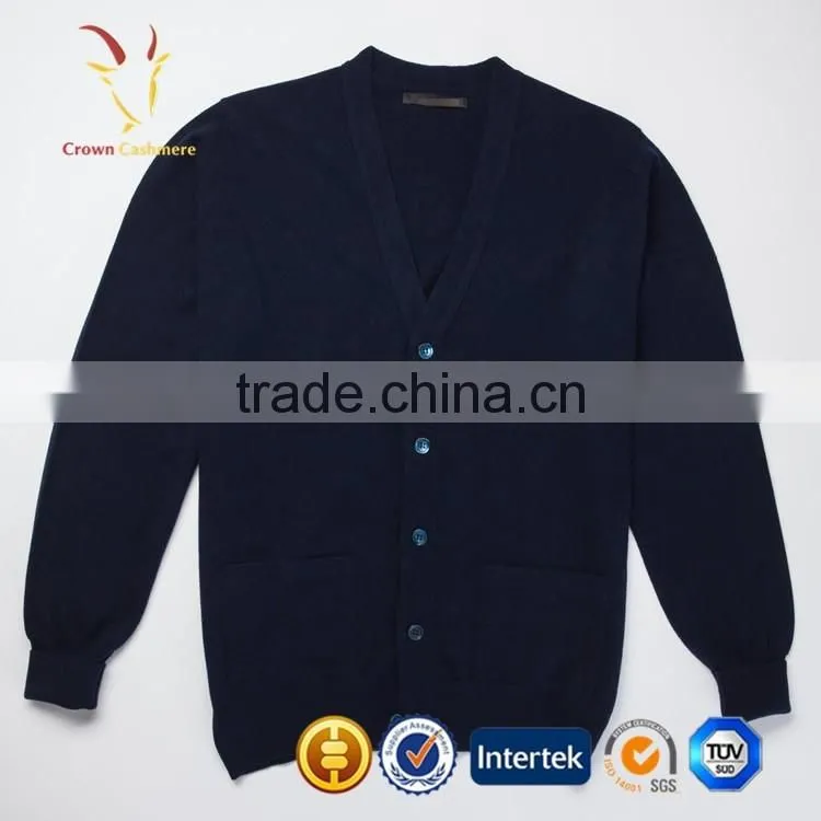 V Neck Knitted Men Cardigan Sweaters