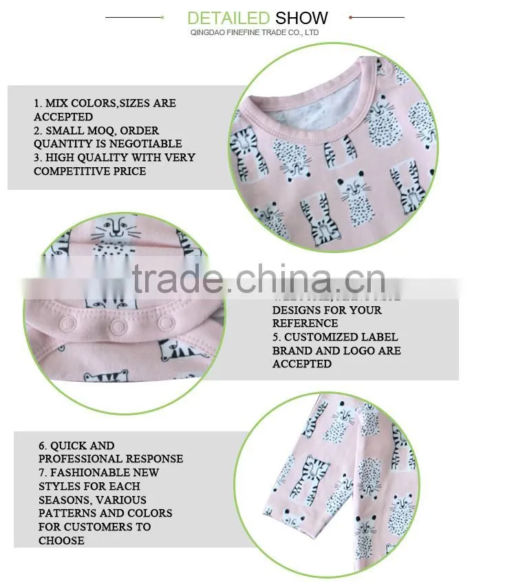 Simple Design Printed Baby Romper Oem Manufacturer Baby Clothes