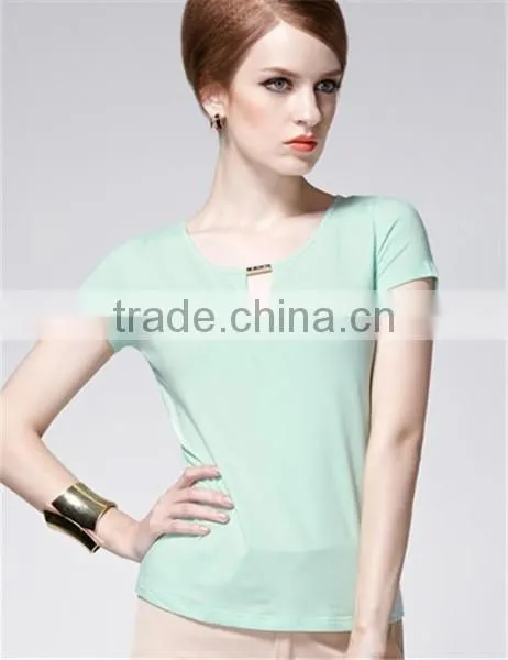 OEM cotton t shirt/ fashion woman printed t-shirt/custom t-shirt