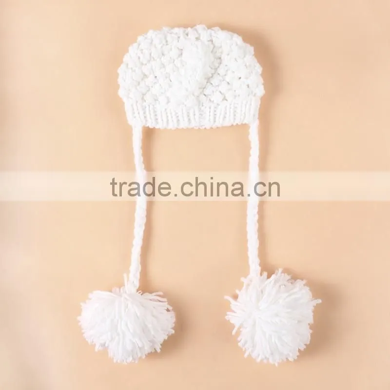 Cutting Baby Photo Props Knitted Handmade Newborn Sheep Pattern Photography Props With Two Big Ball
