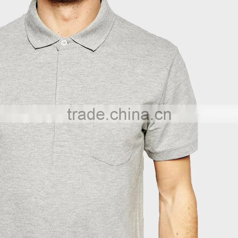 2015 Men Polo Shirt with Ribbon