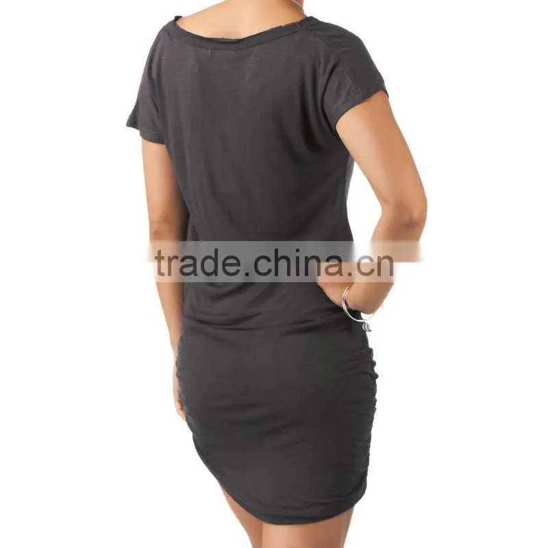 Short sleeve casual jersey dress FM0102