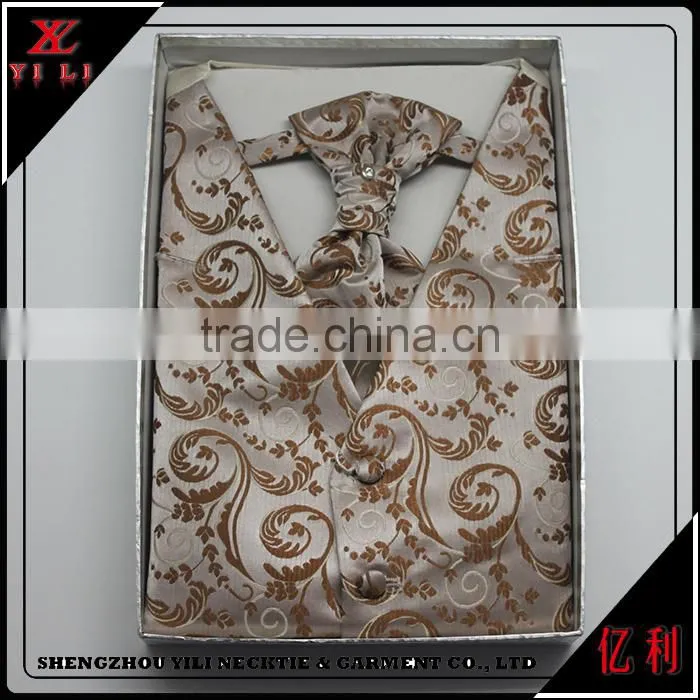 Fashion cheap men's customize waistcoat, gift boxes packaging vest