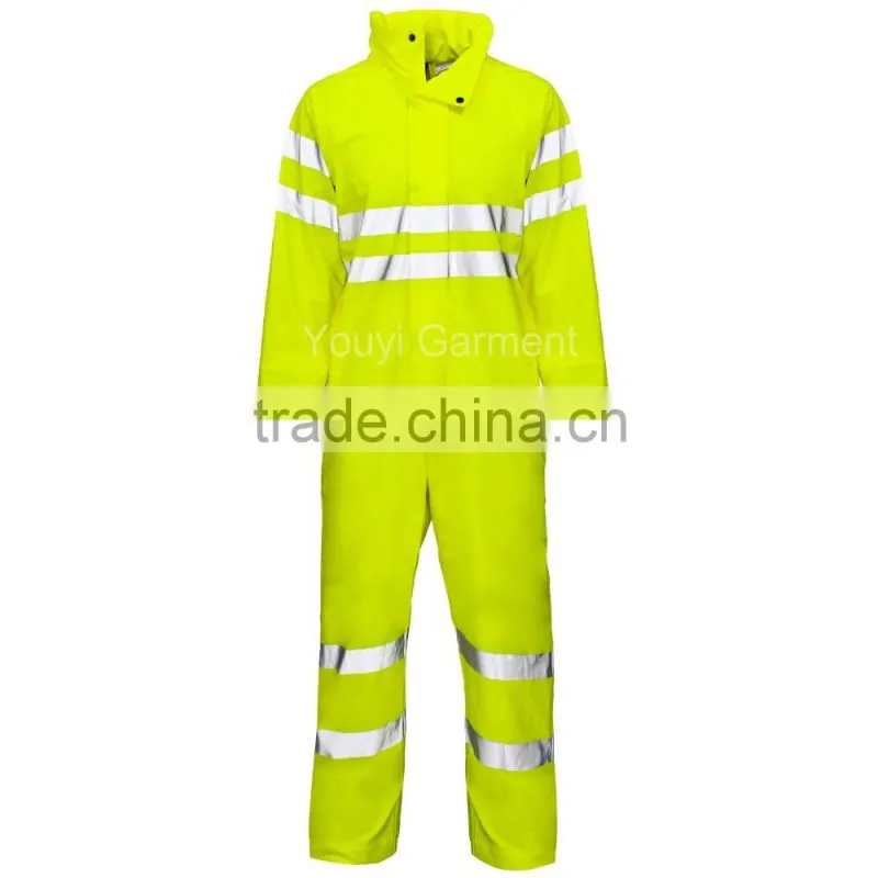 3M Reflective tape Polyester/Cotton Fluorescein Green Coverall