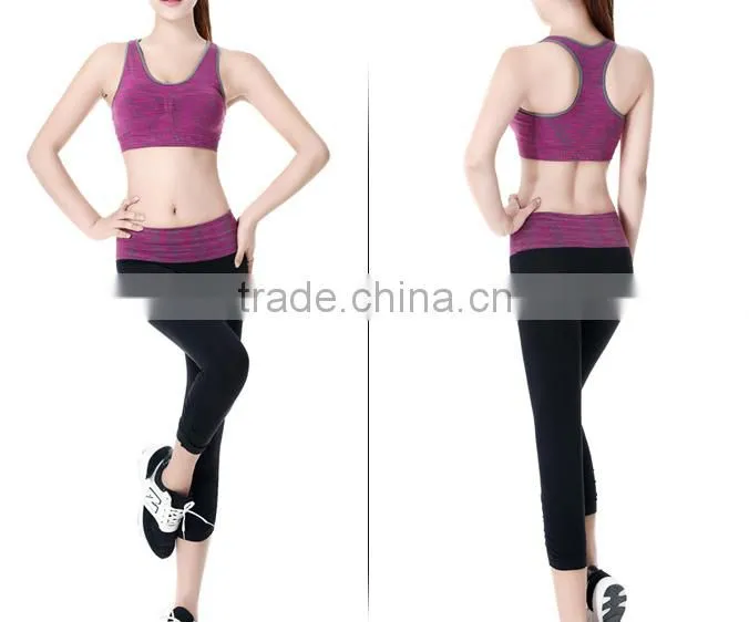 High quality Casual yoga clothing wholesale pants /tank tops sets
