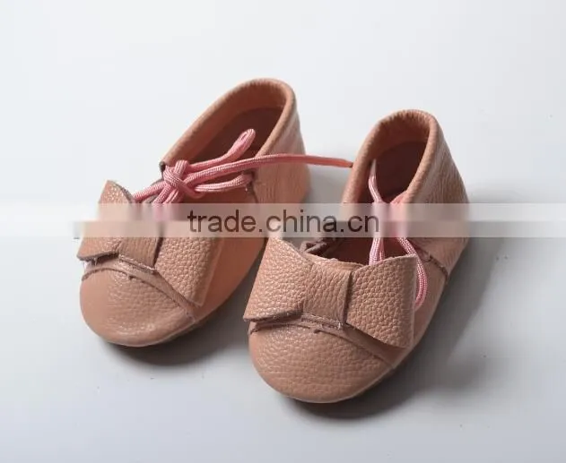 Lace fix leather baby moccasins, baby moccasins with lace