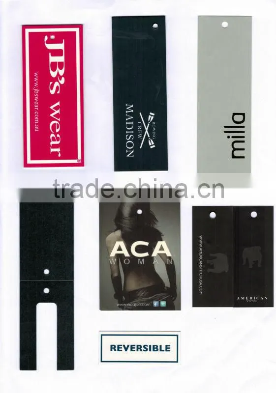 customized design logo paper hang tags
