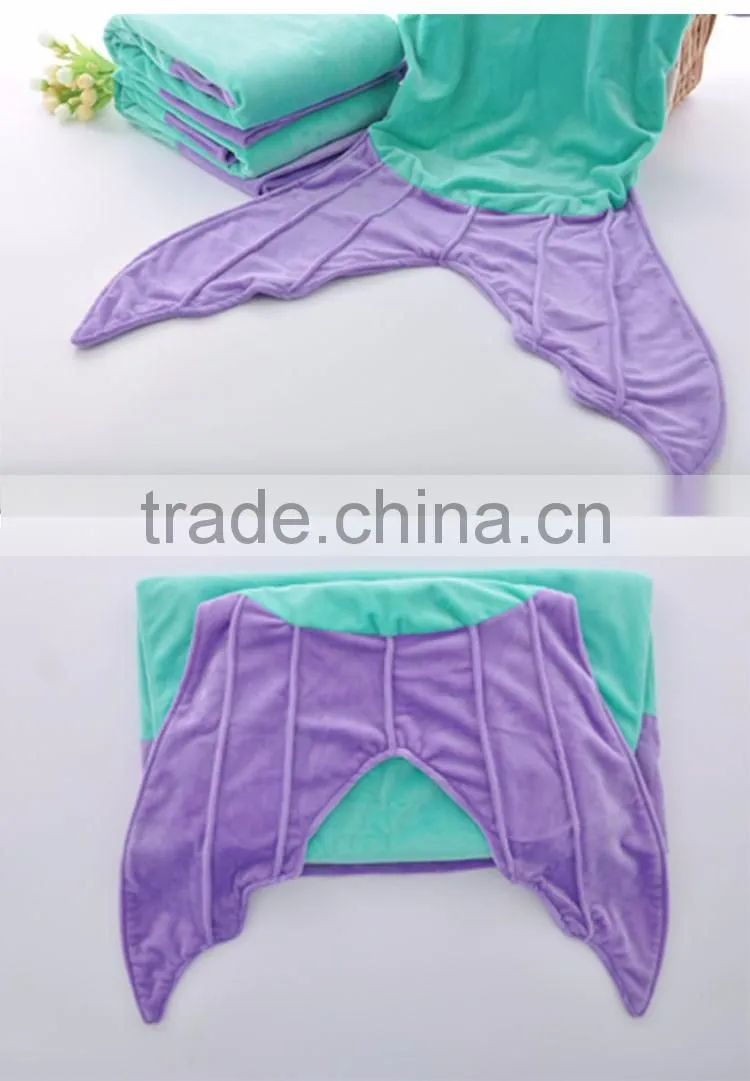 Kids Super Soft Fleece Mermaid tail Sleeping Bag