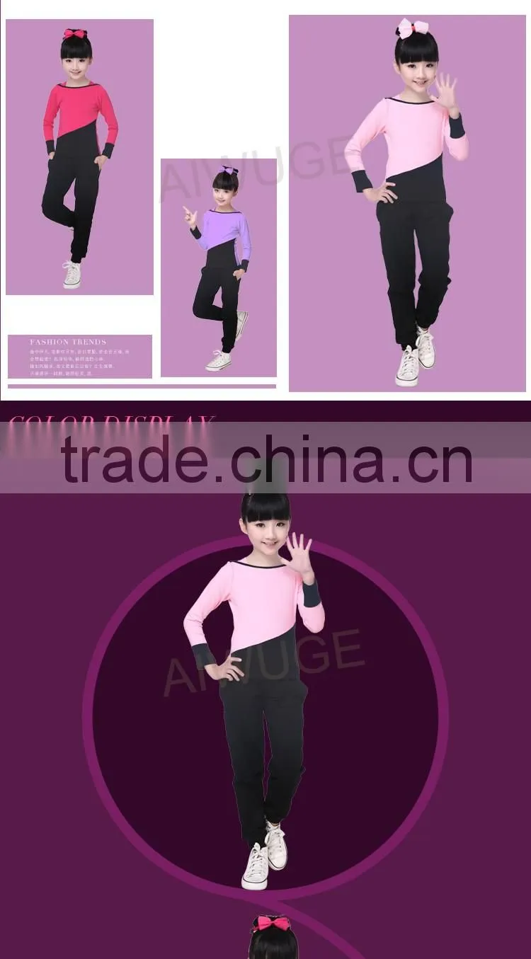 New Spring Girls Hoodies And Pants Boat Neck Long Sleeve Trendy Tracksuits Kids Pullover Sweatshirt Set