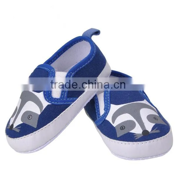 new design lovely cartoon animal prints baby boy and girl shoes