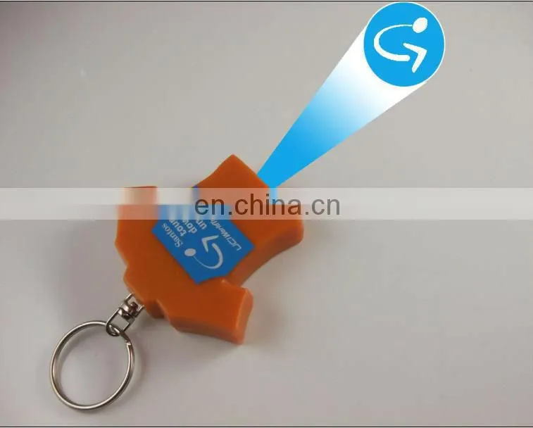 funny and cooling keychain, led projection keychain, key ring projector shenzhen