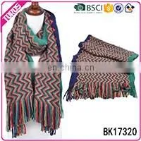 TOROS Professional OEM/ODM Winter warm knitted hooded scarf with pockets