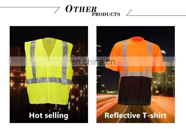 Cheap reflective short sleeves t-shirt for road safety