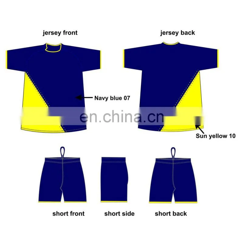 Sublimation ootball jersey picture for soccer team wear made in china wholesale