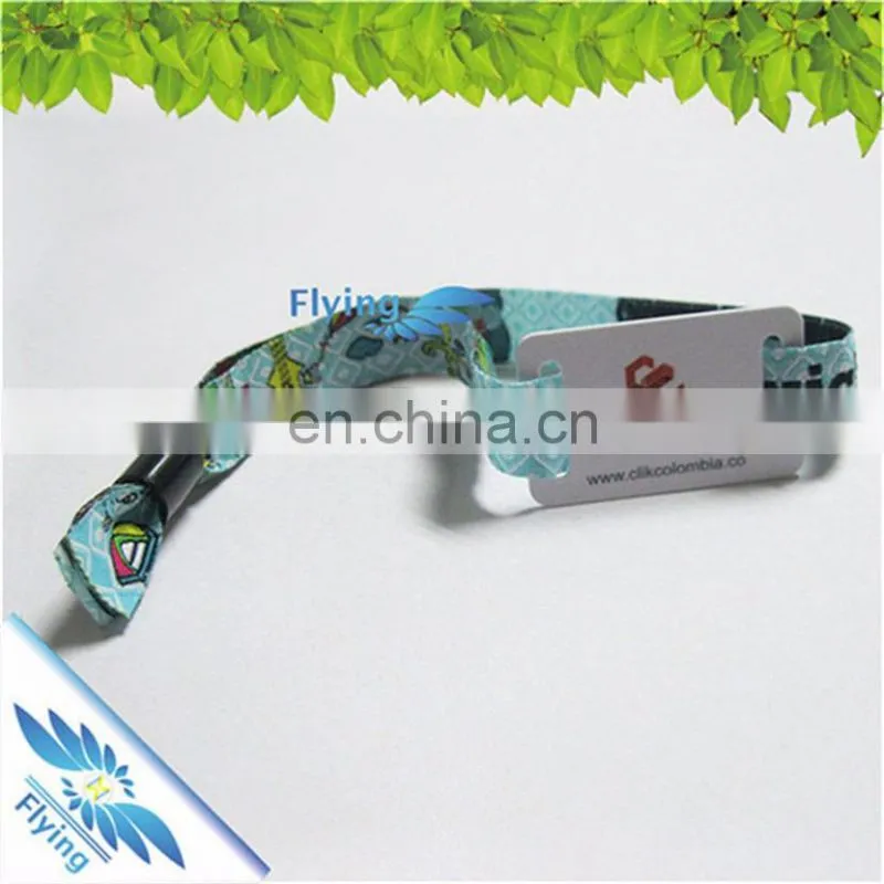 Jacquard cloth bracelets, promotional low price wristband with snap closure, woven wristband price
