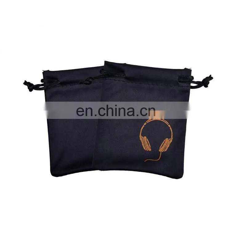 fashion quality brand names printable oem made earbud pouch
