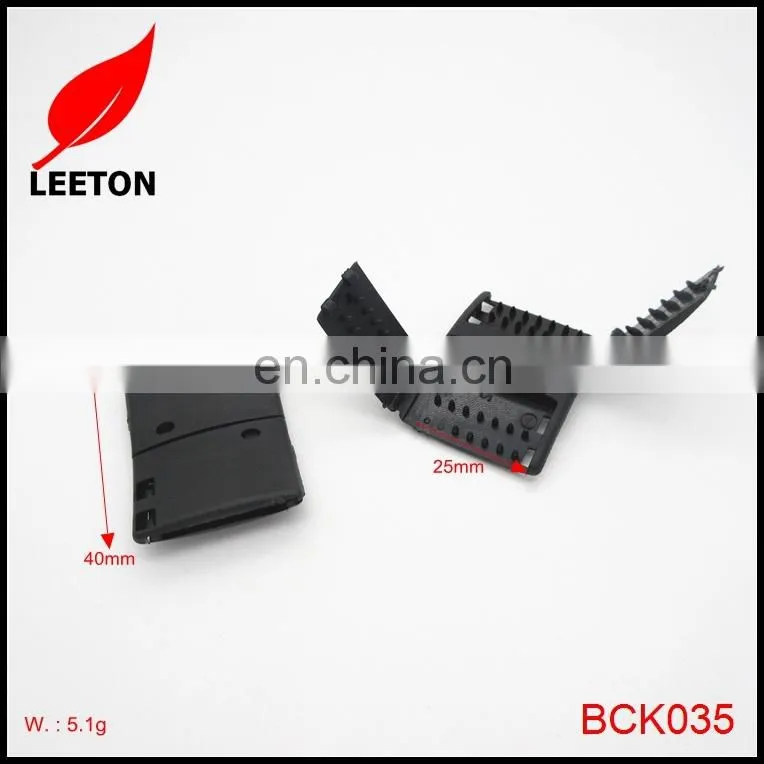 Factory supply 25mm plastic quick release buckle clip for ribbon