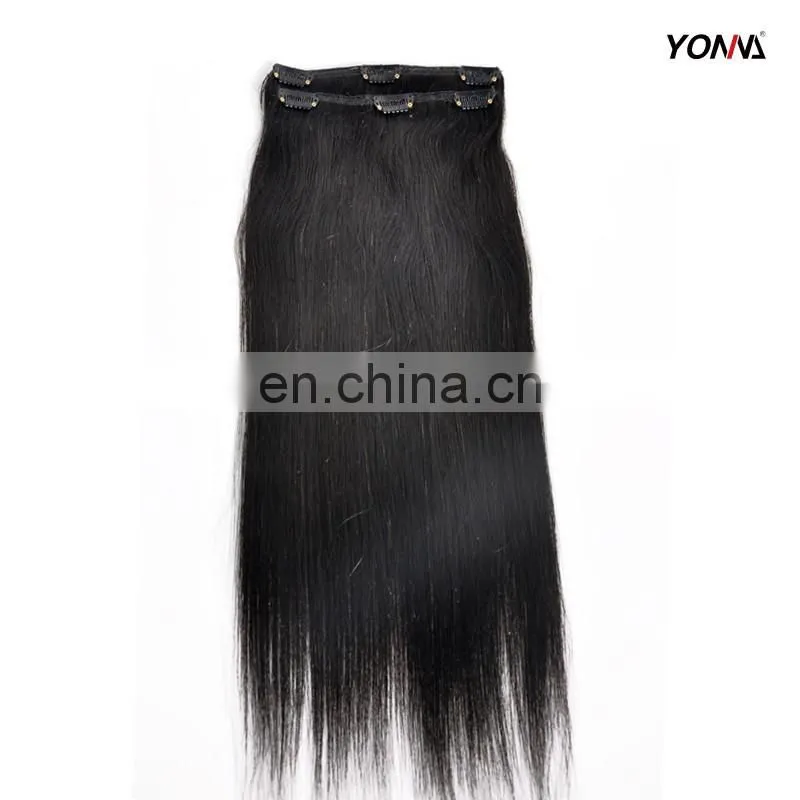 100% virgin brazilian human hair,hair extension clip,24 inch clip in human hair extensions