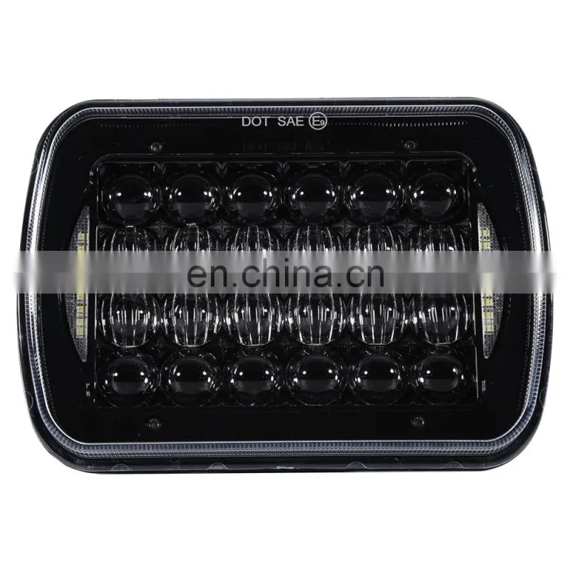 offroad driving Hi/Lo auto parts Aluminum housing dot sae e-mark 4*6 led headlight for tractor heavy truck car for jeep price