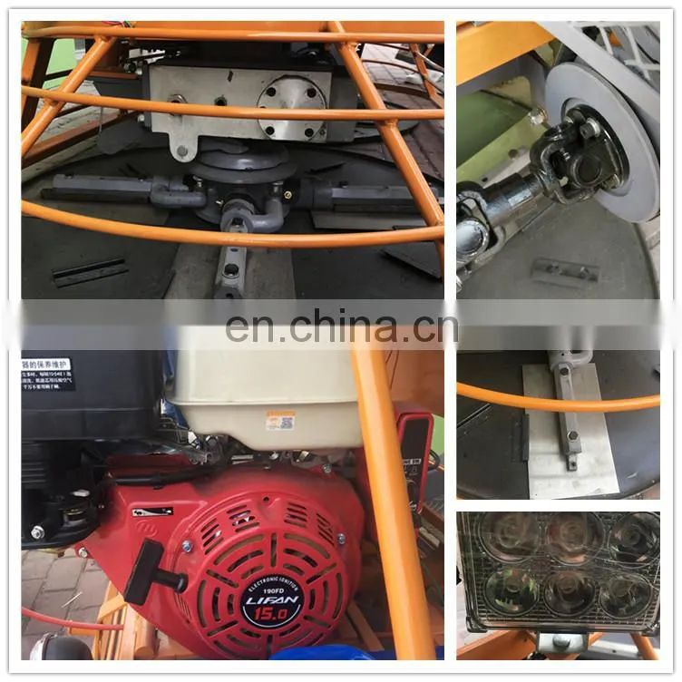 Price of ride on power trowel with led light for working at night