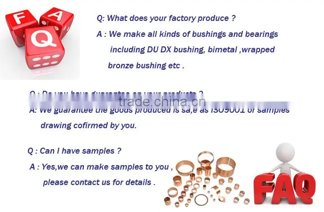 Stable perfomance siliding bushing ,du bushing