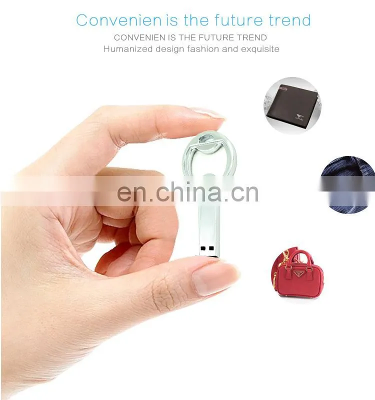 Mini Metal Silver Gold Metal Key Shaped USB 2.0 Flash Drive memory 4GB 8gb 16gb 32gb 64gb USB key
