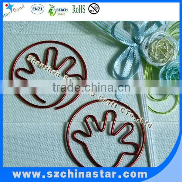colorful shapes paper clip with plastic box
