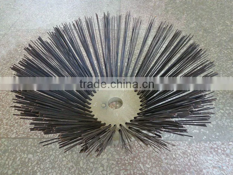 Steel wire sweeper brush