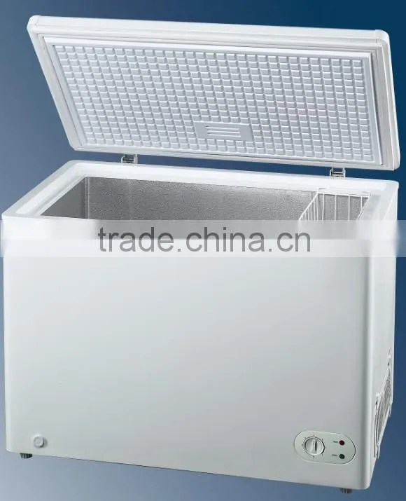 red wine color chest freezer 100~800L with lock&key