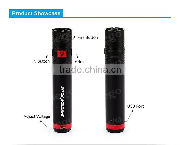 e Vape 1500mAh EGO & 510 Vision Vapros Spinner Plus Battery, Hot selling Vision Spinner