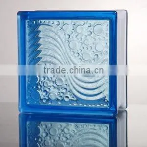 For house decorative beautiful blue glass brick