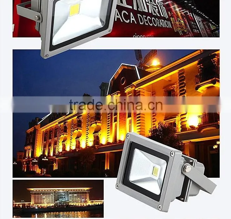 Oscoo Top-Sale IP65 Die Casting Aluminium CE&Rohs 10W RGB LED Flood Light Square Light with Colorful Lights