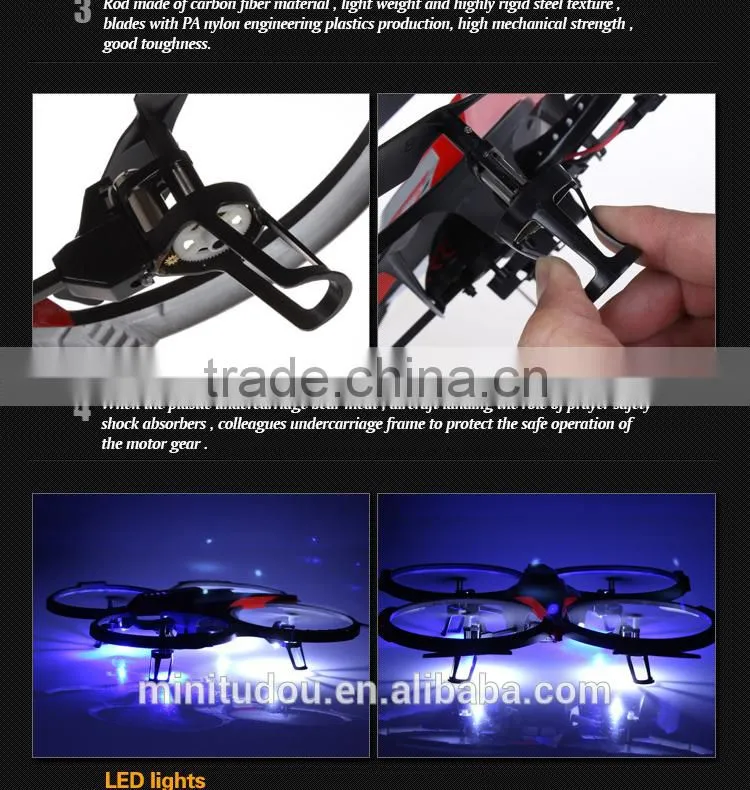 New Product F182/F182C LED 2.4GHZ 6-Axis Hand Throwing RC Quadcopter UFO With HD camera