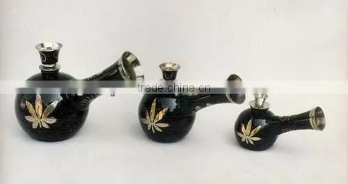 Decorative Glass & Metal Hukka
