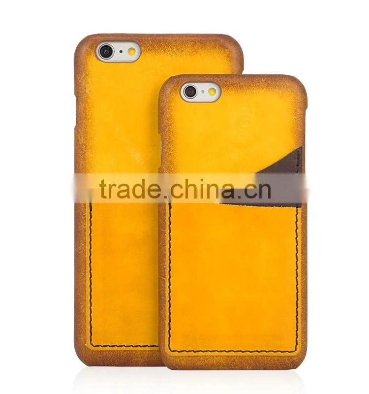 Guangzhou New Design card slot leather phone case for iphone 6S/Plus (SACI00118A)
