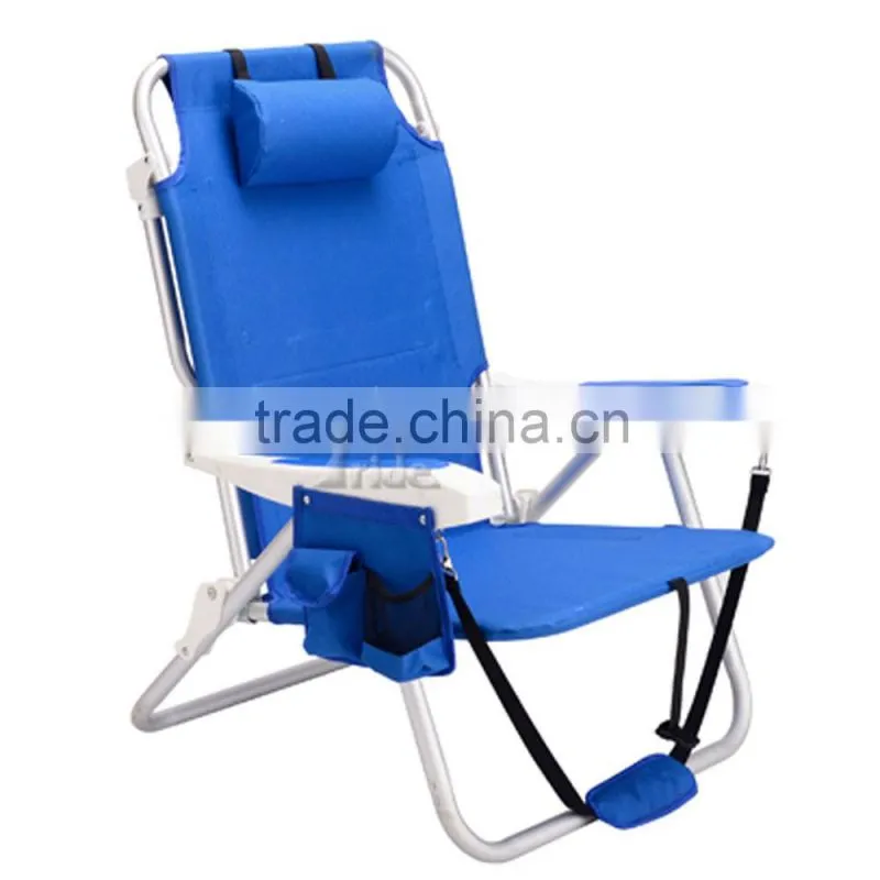 Outdoor Beach Folding Lounge Chair Folding Portable Backpack Beach Chair
