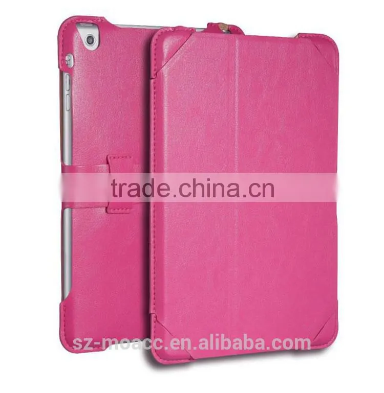 New hotsale leather Folio Case for ipad mini 3