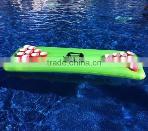 Eco-friendly inflatable floating beer pong table