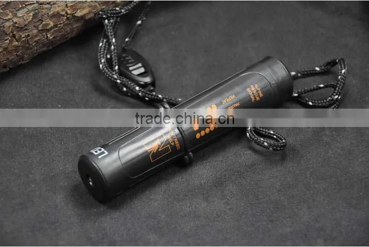 10 in 1 Tool Camping Hiking Emergency Kit Flint Compass LED Flashlight