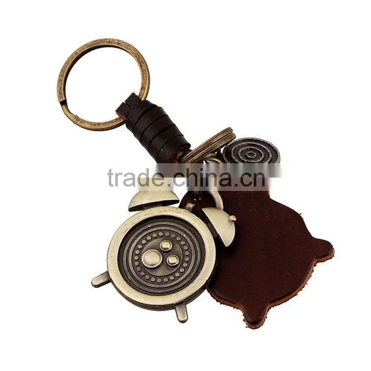 Promotional Cheap High Quality Handmade Custom Leather Keychains