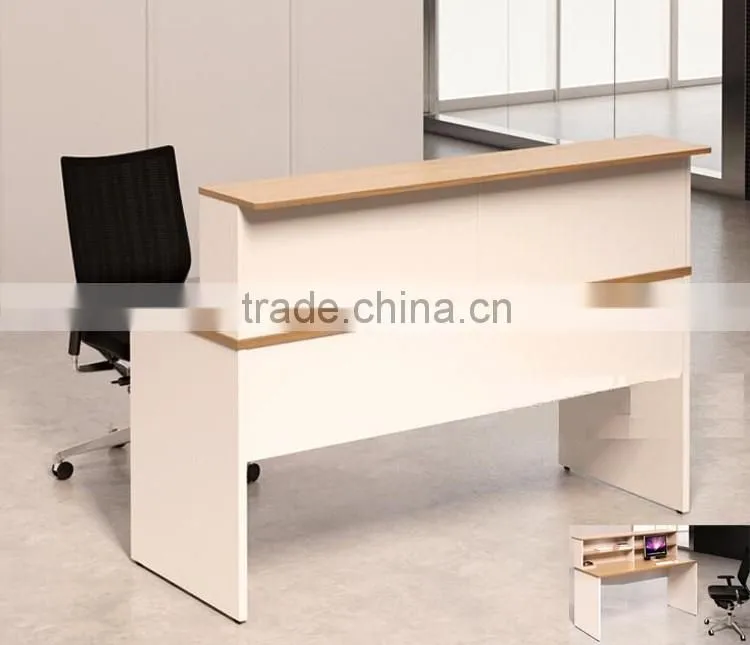 Modern salon reception table design 2 person reception desk (SZ-RTB030-1)