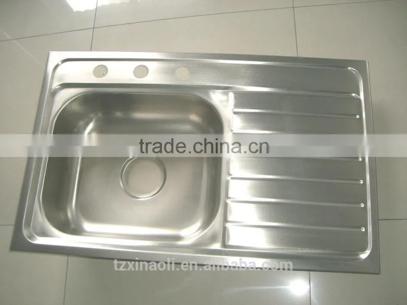 800x500mm XAL8050DL stainless steel sink kitchen sink satin finish for south america