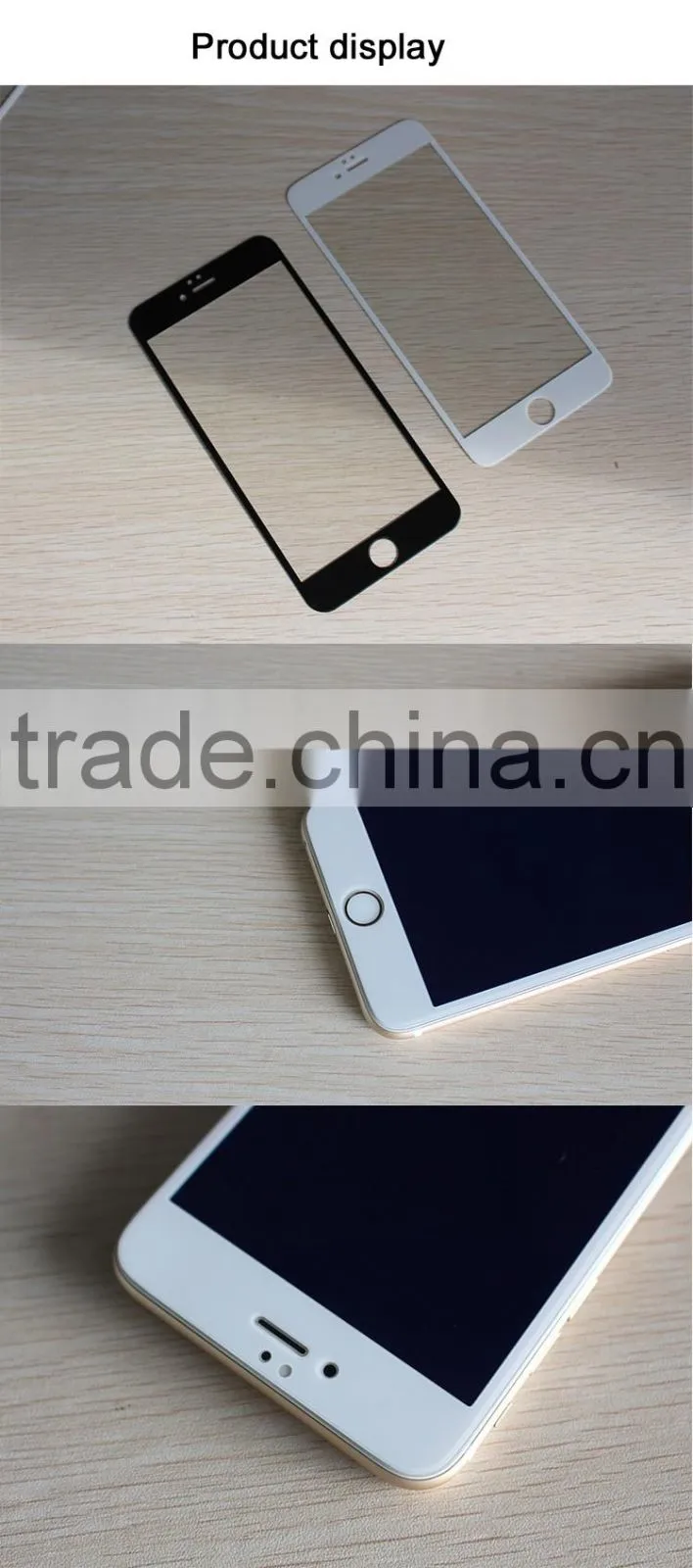 High clear 9H 2.5D 0.33mm waterproof full size tempered glass screen protector in Zhuhai