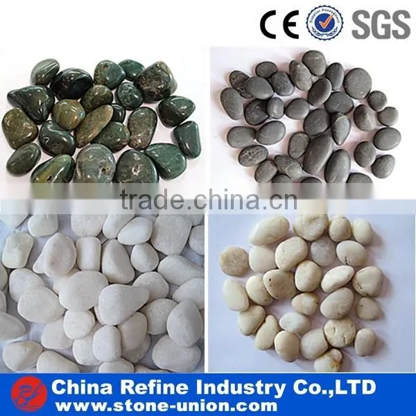 hot sale polished grade A stripe pebble