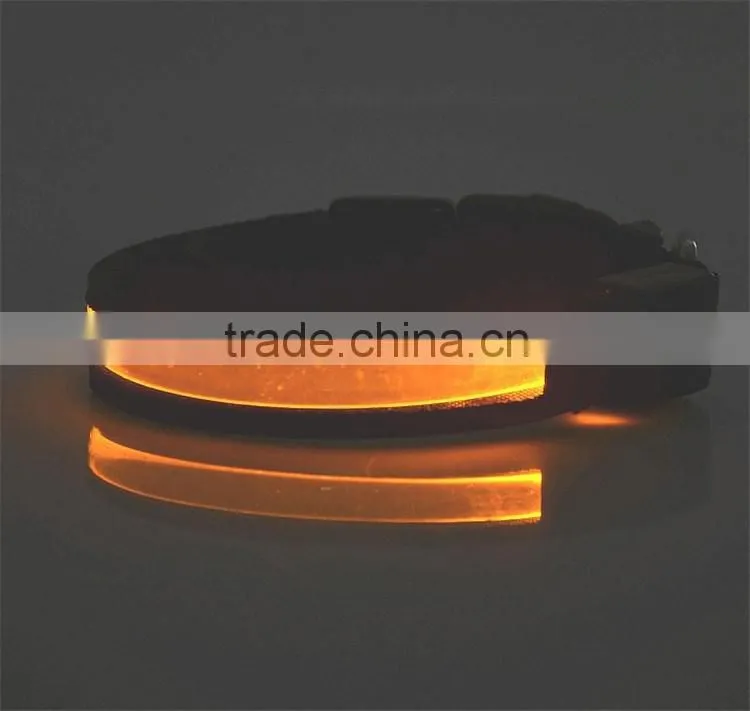 waterproof luminous LED collar light flash led dog leash for pet dog